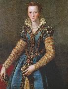 Alessandro Allori Portrait of Eleonora oil on canvas